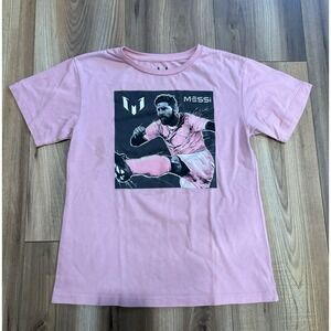 Messi Collection Boys Sz 7 Pink Messi T-shirt